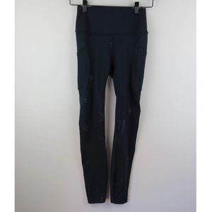 EUC Gap Navy Stars High Rise Sculpt Compression Leggings Pockets sz XS